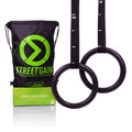 ABS Gym Rings – Includes Adjustable Straps and Carrying Bag | StreetGains®