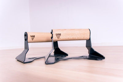 Barres de pompes avec poignées ergonomiques en bois - Pullup & Dip®