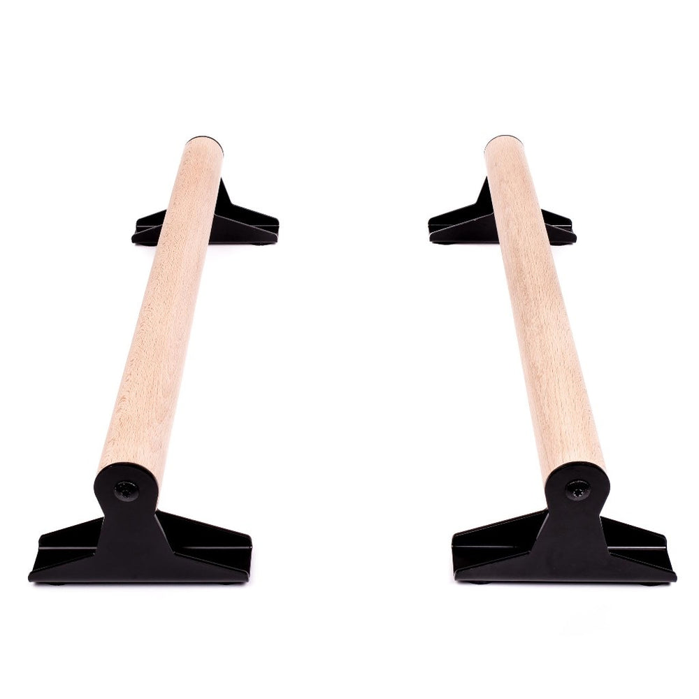 Parallettes en bois avec manche ergonomique - Basses | Pullup & Dip®
