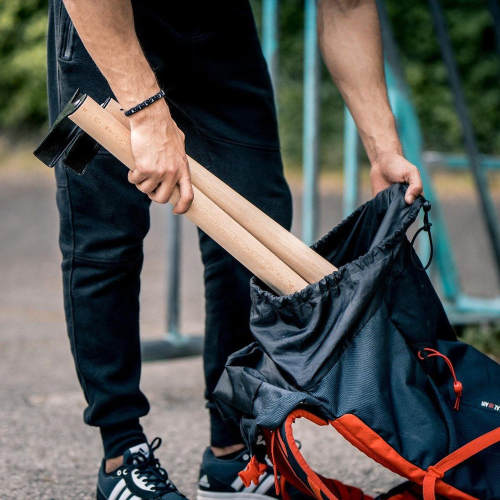 Parallettes en bois avec manche ergonomique - Basses | Pullup & Dip®