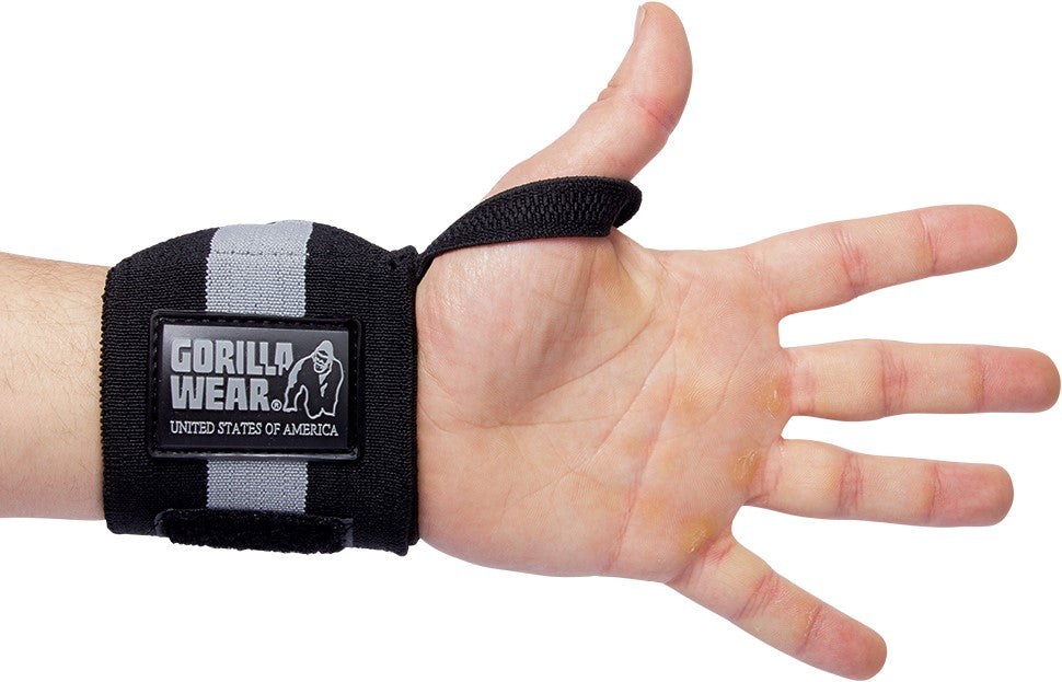 Handgelenkbandagen ULTRA Schwarz/Grau | Gorilla Wear®
