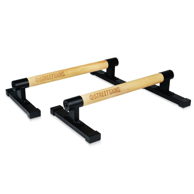 Parallettes en bois - Basses | StreetGains®