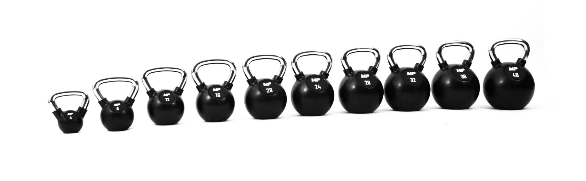 Kettlebell Chrome / Rubber | Muscle Power®