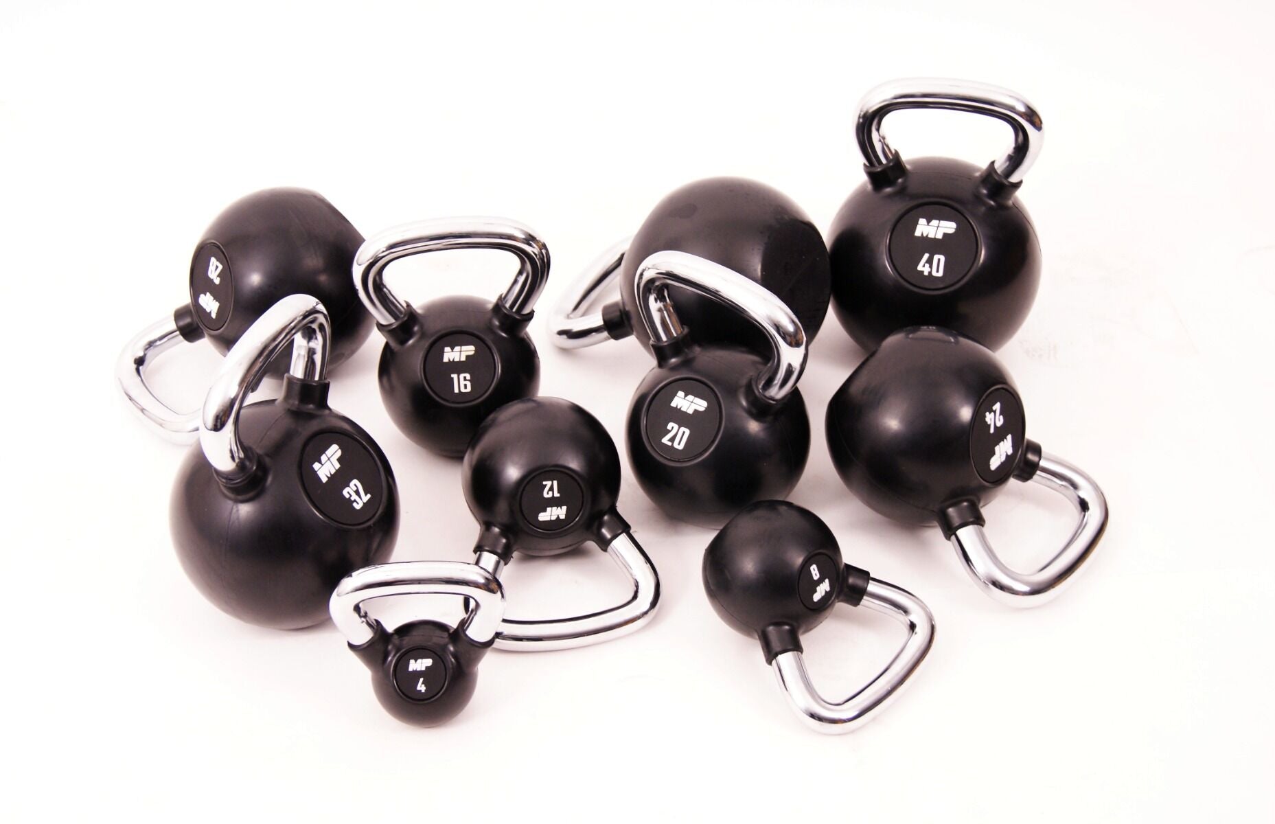 Kettlebell Chrome / Rubber | Muscle Power®