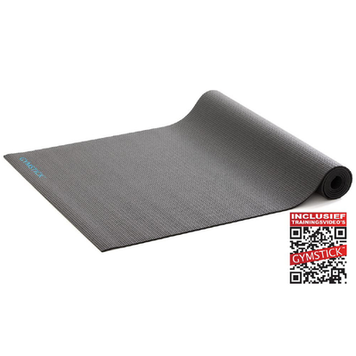 Tapis de fitness actif noir 4 mm | Gymstick®