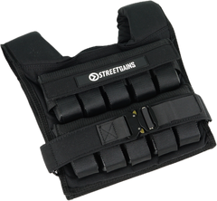 Gilet lesté 20 kg noir – Poids inclus | StreetGains®